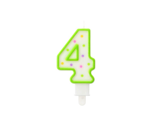 Négyes számú gyertya 4 pöttyös - 1 db.