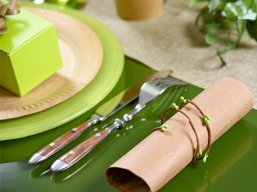 3 rétegű szalvéta 33 cm, barna - 20 db.