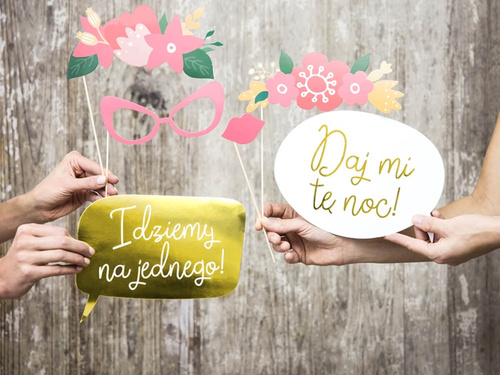 Fotó kellékek az esküvőre - 12 db.