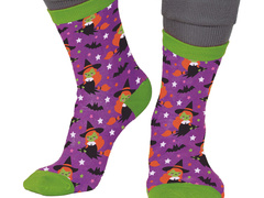 Halloween zokni felnőtteknek Boszorkány - 1 pár