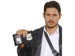 Rendőrjelvény pénztárcában - 1 db.