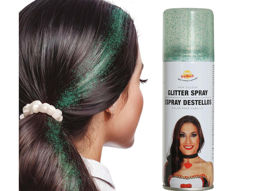 Mosható pasztell hajspray 125 ml - csillogó zöld