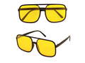 Pilóta szemüveg sárga - 1 db.