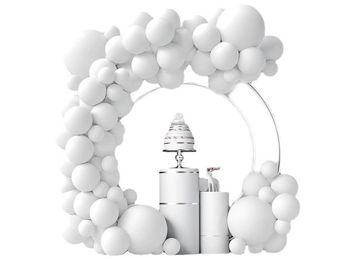 Léggömb készlet lufi girlandhoz fehér - 86 db.