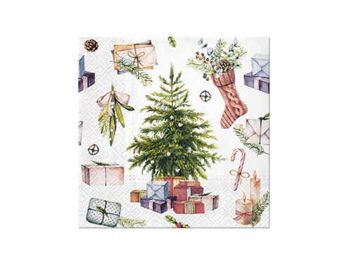 Házi készítésű karácsonyi szalvéták - 33 cm - 20 db.