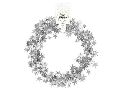 Ezüst csillag lánc - 500 cm - 1 db.
