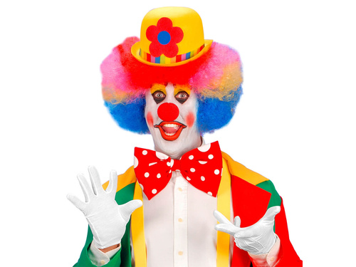 Farsangi kesztyű fehér rövid - XL