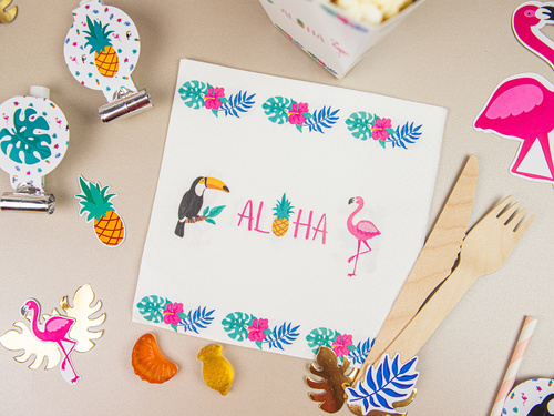 Aloha Party trombitasípok - 6 db