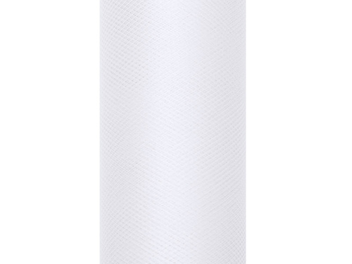 Egyszínű fehér tüll - 30 cm x 9 méter - 1 db.