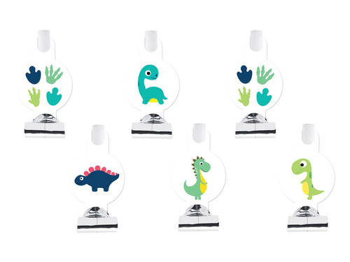 Sípoló trombiták kibontják a Vidám dinoszauruszokat - 6 db