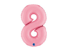 8-as számú fólialufi pasztell rózsaszín - 14" - 1 db.