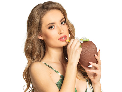 Hawaii kókuszpohár szívószállal - 1 db.