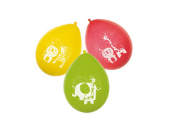 Szafari latex lufi - 25 cm - 6 db.