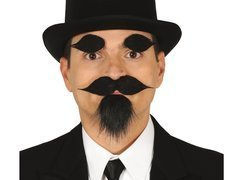 Fekete szakáll szemöldökkel - 1 db.