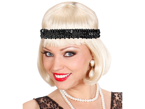 Retro fekete karszalag - 1 db.