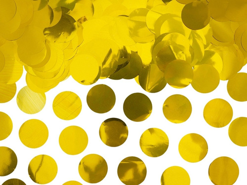 Konfetti körök arany színben - 15g