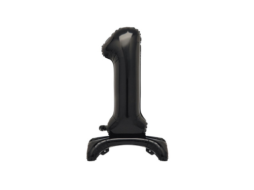 Fólia lufi álló szám 1 fekete - 76 cm - 1db.