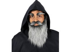 Hosszú szürke szakáll szemöldökkel - 1 db.