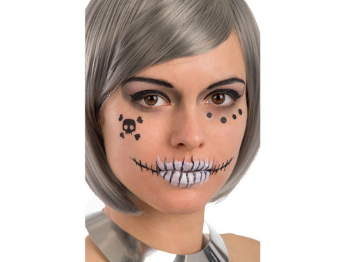 Csontváz arc matricák