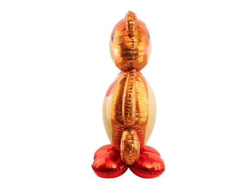 Teddy maci szívvel álló fólialufi - 91 cm x 65 cm - 1 db.