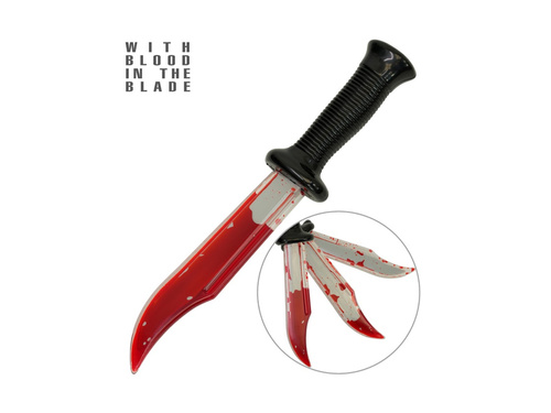 Vérfoltos műanyag kés - 34 cm