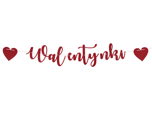 Baner Walentynki - 120 cm - 1 szt.