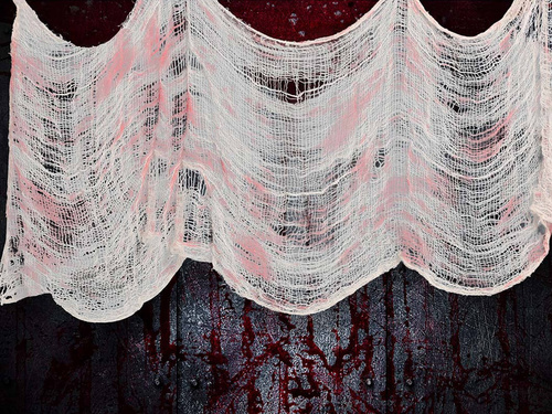 Vérfoltos Halloween háló - 76 x 228 cm - 1 db.