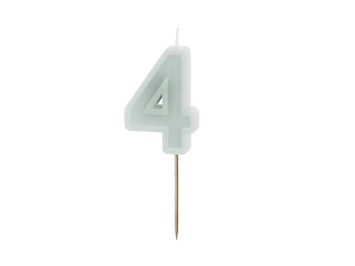 Négyes számú gyertyafény menta - 4 - 1 db.