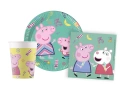 Pohár + tányér + papírszalvéta készlet Peppa Pig születésnapra - 36 db.