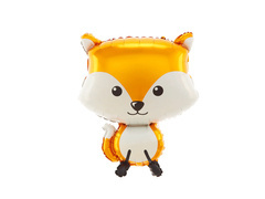 Fóliából készült róka lufi - 49 x 68 cm - 1 db.