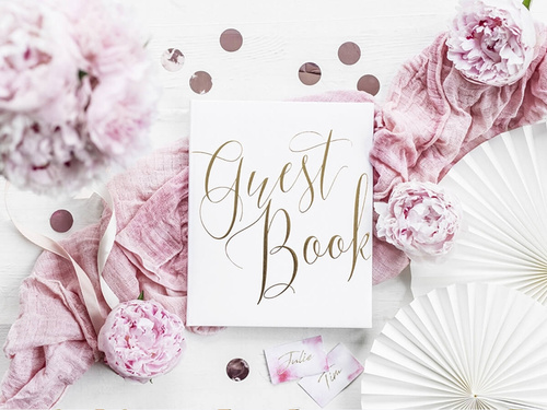 Esküvői vendégkönyv fehér - 22 lap