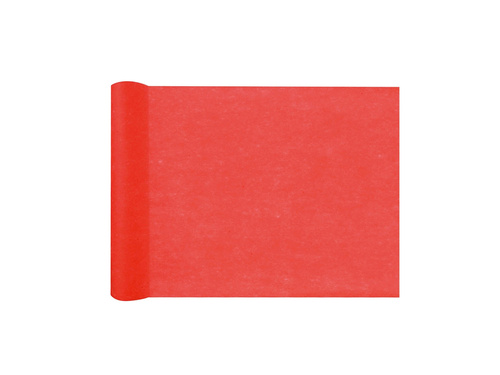 Nem szőtt asztali futó dekoráció - piros - 30 cm x 10 m - 1 db.