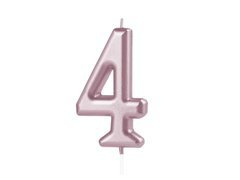 Rózsaarany számgyertya - 4 - négy