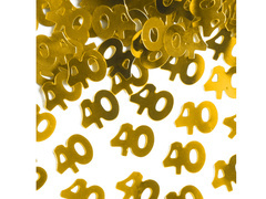 Negyvenedik évfordulós arany konfetti - 15 g