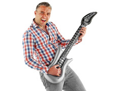 Felfújható elektromos gitár - 100 cm - 1 db.