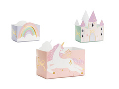 Snack dobozok Kastély és Egyszarvúak - 6 db.