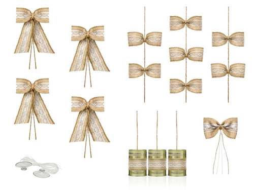 Autódíszek készlete Íjak - 5 elem.