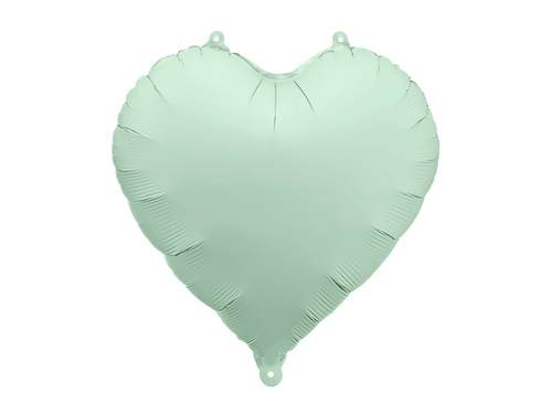 Zöld szív fólialufi - 45 cm - 1 db.