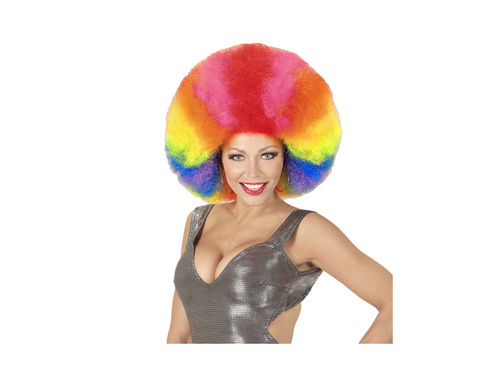 Kiváló minőségű többszínű afro paróka