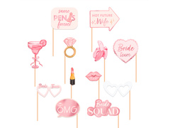 Fotó kellékek a leánybúcsúra - 12 db.