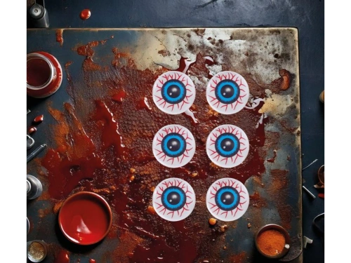 Halloween szemek - 6 db.