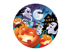 Halloween papírtányérok - Happy Halloween - 23 cm - 6 db.