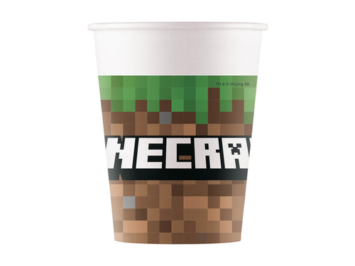 Minecraft papírpoharak - 200 ml - 8 db.