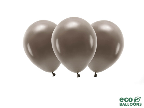 EKO pasztell barna latex lufi - extra nagy - 10 db.