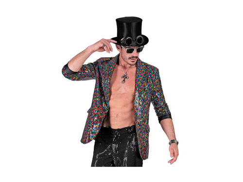 Party Fashion többszínű flitteres kabát