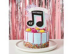 Személyre szabott papír tortadísz - 25cm x 17cm - 1 db.