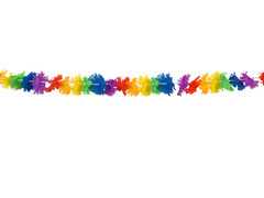 Hawaii többszínű füzér - 300 cm - 1 db.