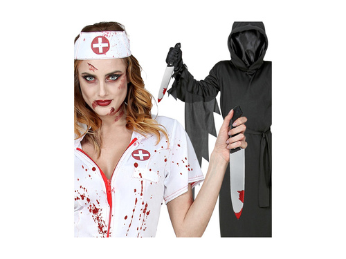 Vérfoltos játék kés - 30 cm