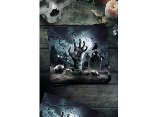 Zombi Halloween szalvéták - 33 cm - 12 db.