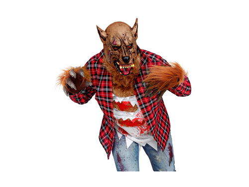 Vérfarkas kesztyű szőrrel